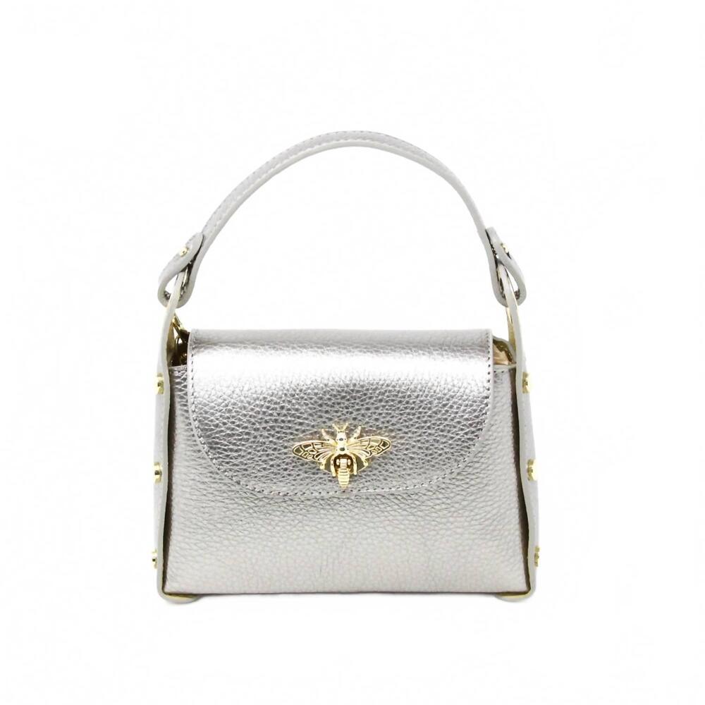 NEW GERMAN FUENTES lilianne mini tote in pewter